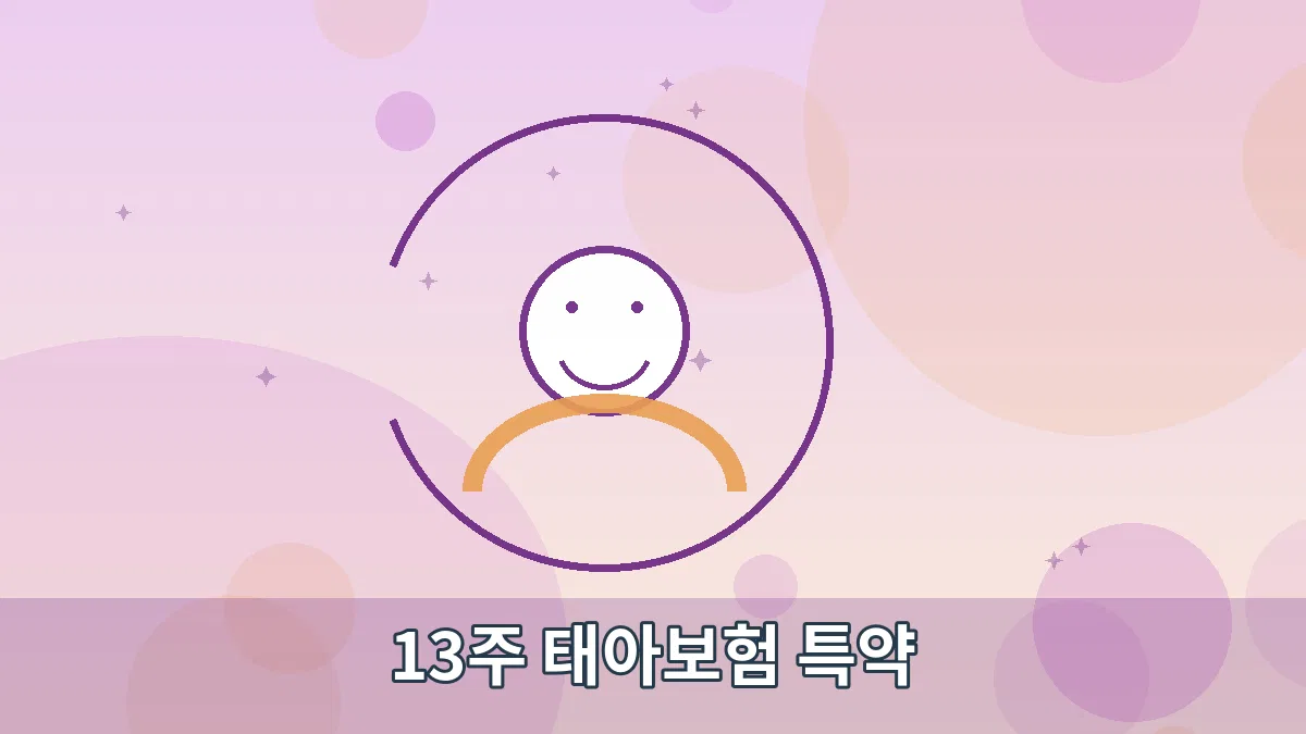 13주 태아보험 특약 안내 이미지 3