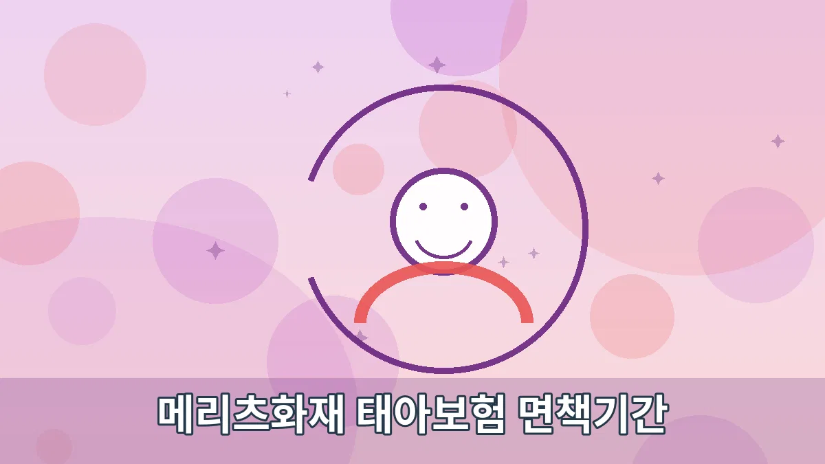 메리츠화재 태아보험 면책기간 안내 이미지 2