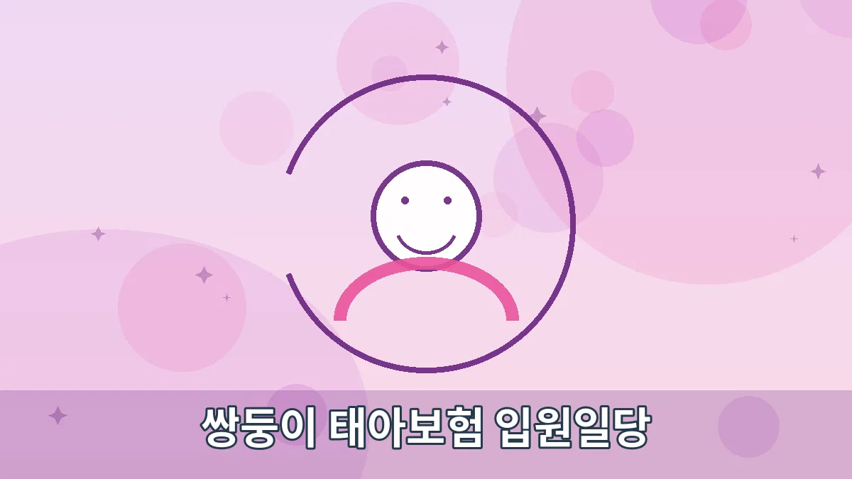 쌍둥이 태아보험 입원일당 안내 이미지 1