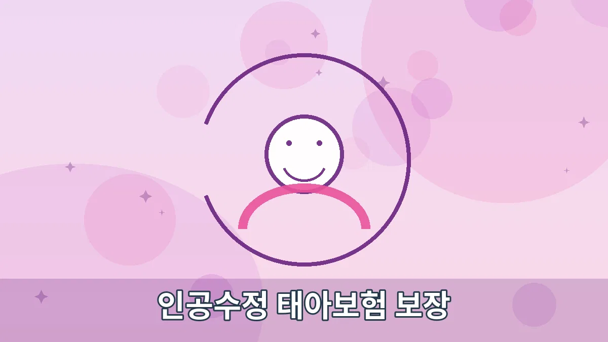 인공수정 태아보험 보장 안내 이미지 1