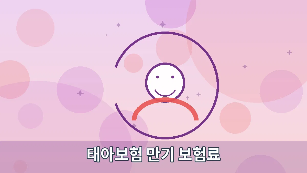 태아보험 만기 보험료 안내 이미지 2