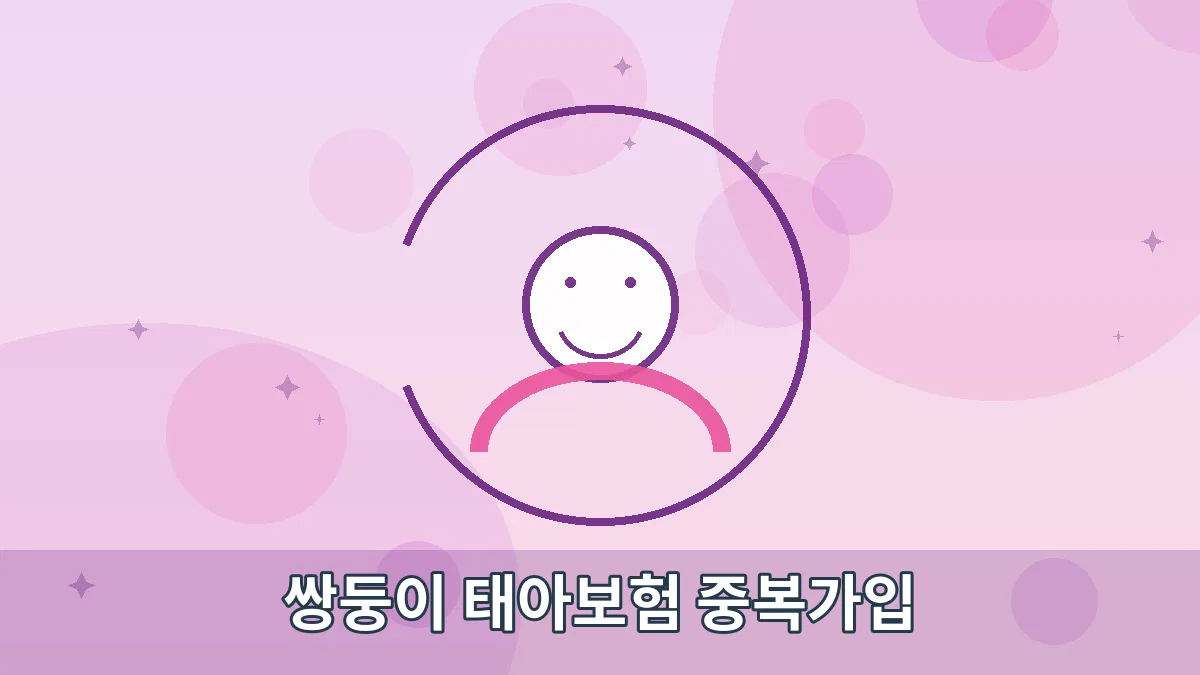 쌍둥이 태아보험 중복가입 안내 이미지 1